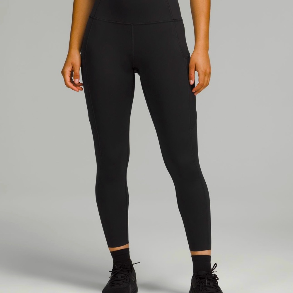 Lululemon fast and free high rise tights 25”. Color: black | size:10. Like new